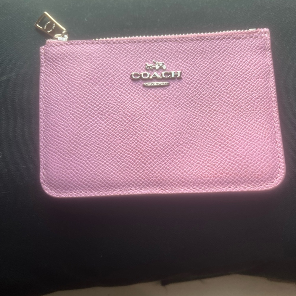 Coach Pink zip
